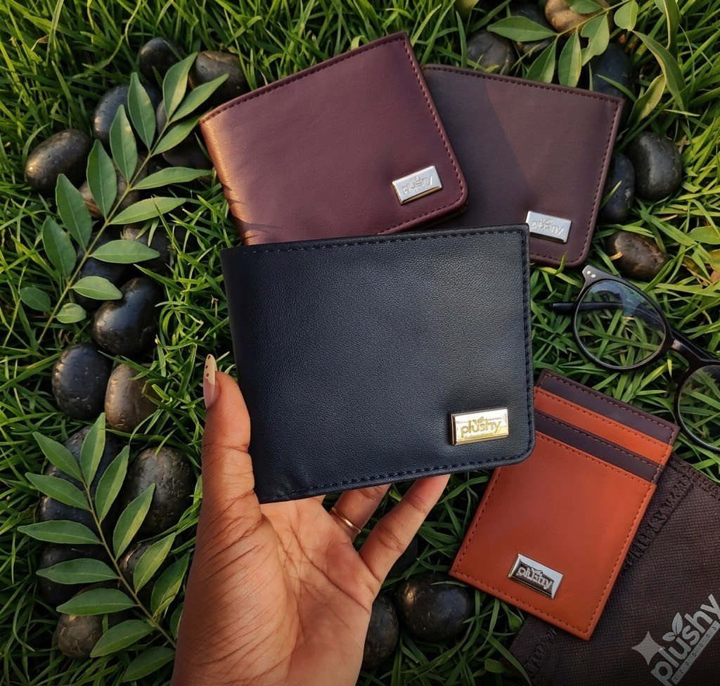 Plant-based cactus leather wallet close-up texture